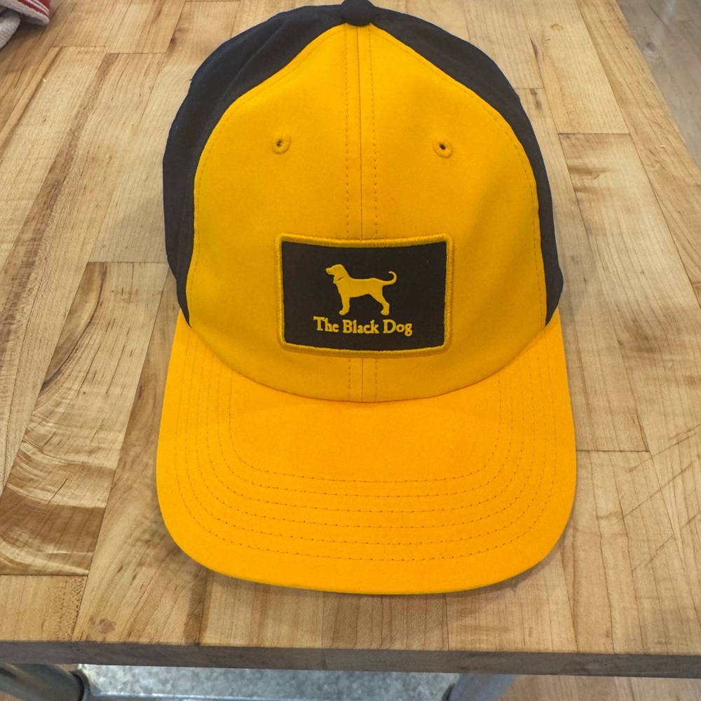Unisex Hat The Black Dog Yellow and Black Cap